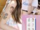 สติกเกอร์รอยสักชั่วคราว กันน้ํา ลายดอกไม้ 7 วัน