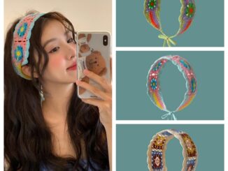 ที่คาดผม ผ้าถัก ยืดหยุ่น หลากสี สไตล์วินเทจ แฮนด์เมด DIY 1 ชิ้น