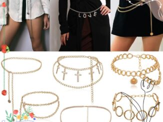 Dealshop เข็มขัดโซ่ โลหะผสม สีทอง สีเงิน สไตล์โบฮีเมียน