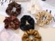 Luckybabys> ใหม่ Sa Scrunchies สําหรับผู้หญิง ยางรัดผม ยืดหยุ่น แฮนด์เมด ที่รัดผมหางม้า เครื่องประดับผม ใหม่