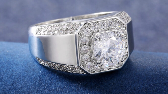 แหวนเพชร Moissanite (โมอีส) พร้อมใบเซอร์GRA