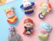 ตัวตลกวงกลม ลายการ์ตูนช้าง สําหรับตกแต่ง DIY 10 ชิ้น