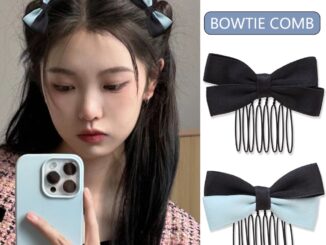 หวีผมผู้หญิง / หวีเสียบหัวเจ้าหญิง / กิ๊บติดผม น่ารัก หวาน หัก จัดระเบียบสิ่งประดิษฐ์ / การจับคู่สี โบ - ปม สองชั้น ผมหน้าม้า หยิก กิ๊บ