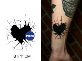 【Mars Tattoo】ใหม่ สติกเกอร์รอยสักชั่วคราว กึ่งถาวร 2 สัปดาห์ ติดทนนาน สีดํา สําหรับสักชั่วคราว X150