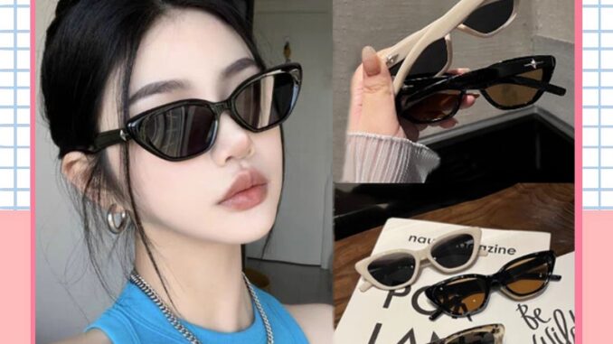 [จัดส่งในกทม] ใหม่ แว่นตากันแดด ทรงแคทอาย hip hop ความนิยม แว่นตาแฟชั่น เครื่องประดับแฟชั่น Unisex มีให้เลือก 4 แบบ