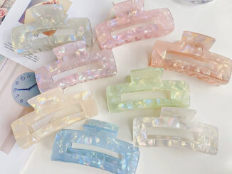 กิ๊บเปลือกหอย สไตส์หรูหรา ขนาด 10.5 cm สีสวยงาม(พร้อมส่งจากไทย)
