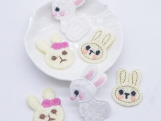กิ๊บติดผม ผ้าวูล ลายการ์ตูนสัตว์ กระต่าย DIY อุปกรณ์เสริม สําหรับตกแต่งเสื้อผ้า หมวก รองเท้า 10 ชิ้น