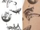 สติกเกอร์รอยสักชั่วคราว กันน้ํา ลอกออกได้ เสมือนจริง สําหรับใบหน้า มือ ร่างกาย แต่งหน้า ปาร์ตี้ วันเกิด เทศกาลคลื่น อุปกรณ์งานเลี้ยง