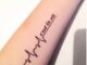 สติกเกอร์รอยสัก ลาย This Is Life สไตล์ฝรั่งเศส