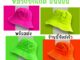 หมวกบักเก็ตสีนีออนสะท้อนแสง หากกระทบไฟแบล็คไลท์จะสามารถเรืองแสงได้ หมวกปีกกว้างสะท้อนแสง สำหรับงานปาร์ตี้