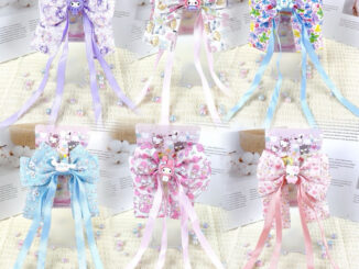 พร้อมส่งจากไทย กิ๊บติดผมโบว์หางยาวน่ารัก ลายSanrio