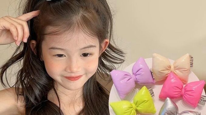 ยางรัดผม หนัง PU ประดับโบว์ ขนาดใหญ่ ยางรัดผม หนัง PU ประดับโบว์ ขนาดใหญ่