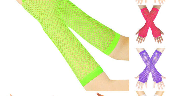[พร้อมส่งไทย] ปลอกแขนตาข่าย ปลอกแขน ถุงมือ ใส่เต้น cover มีให้เลือก 8 สี นีออน เนื้อผ้าใส่สบาย ไม่คัน สงกรานต์