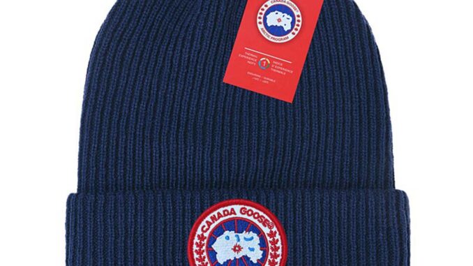 Canada Goose Logo Wool Beanie
