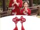 【melody*】กระดุมจีนดั้งเดิม เย็บปักถักร้อย งานฝีมือ รูปกบ DIY