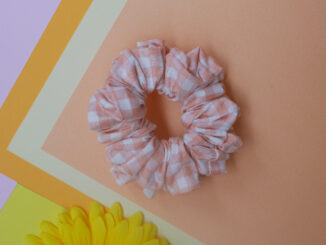 ยางรัดผม scrunchies รุ่น ตาราง ขนาดเส้นผ่านศูนย์กลาง9-10cm