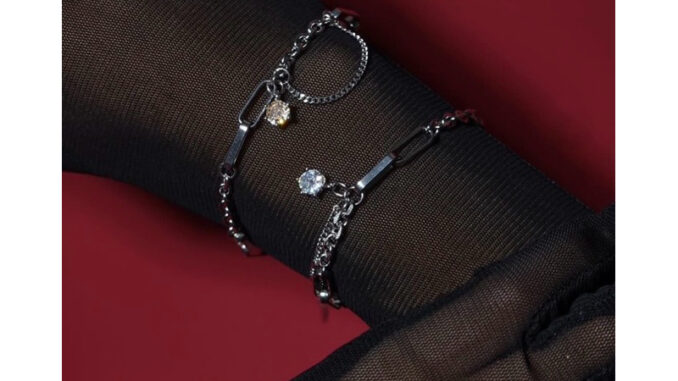 Chain & Gems Silver Bracelet (4 colors gemstone) - mihn.
