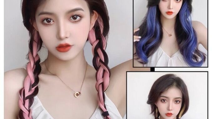 HOT วิกผม วิกชิ้น ไฮไลท์สี แฮร์พีซ เกาหลี สียอดนิยม แฮร์พีซ ไฮไลท์สี แฮร์พีซ น้ำหนักเบา 50cm ผมปลอม HOT วิกผม วิกชิ้น ไฮไลท์สี แฮร์พีซ เกาหลี สียอดนิยม แฮร์พีซ ไฮไลท์สี แฮร์พีซ น้ำหนักเบา 50cm ผมปลอม
