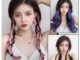 HOT วิกผม วิกชิ้น ไฮไลท์สี แฮร์พีซ เกาหลี สียอดนิยม แฮร์พีซ ไฮไลท์สี แฮร์พีซ น้ำหนักเบา 50cm ผมปลอม