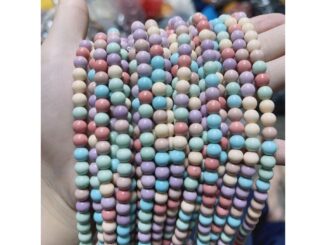 สร้อยข้อมือหินธรรมชาติอัลซาเรนโบว์ 3 วงกลม 6มม