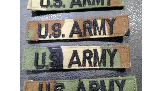 อาร์ม US ARMY ลายพราง WOODLAND