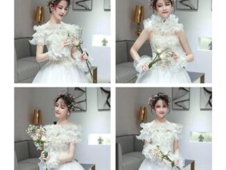 Yml2 ปลอกแขนลูกไม้ปลอม สําหรับถ่ายรูปเจ้าสาว งานแต่งงาน 1 คู่