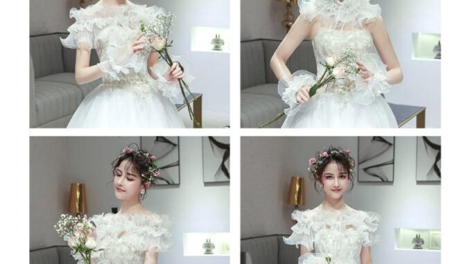 Yml2 ปลอกแขนลูกไม้ปลอม สําหรับถ่ายรูปเจ้าสาว งานแต่งงาน 1 คู่