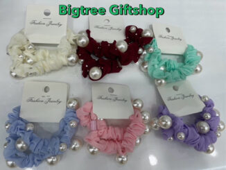 ยางรัดผมแฟชั่นมุกคละสี 1โหล 12ชิ้นขายยกโหล