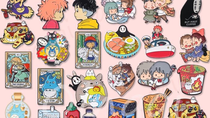 เข็มกลัด รูปการ์ตูนอนิเมะ Spirited Away Ponyo Howl Sofia Ghibli Miyazaki Hayao เหมาะกับของขวัญ สําหรับเด็ก และเพื่อน
