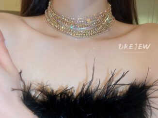 DREJEW สร้อยคอโซ่ ประดับเพชร หลายชั้น หรูหรา ระดับไฮเอนด์ แฟชั่นสําหรับผู้หญิง