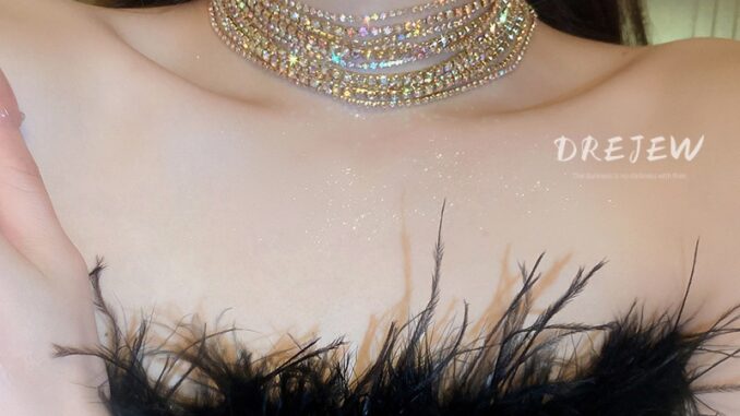 DREJEW สร้อยคอโซ่ ประดับเพชร หลายชั้น หรูหรา ระดับไฮเอนด์ แฟชั่นสําหรับผู้หญิง