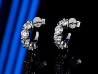 Real Moissanite ต่างหูห่วงเงินแท้ 925 ทรงกลม 3 มม. 4 มม. สีขาว หรูหรา พร้อมใบรับรอง GRA ผ่านการทดสอบ สําหรับหมั้น งานแต่งงาน งานวันเกิด