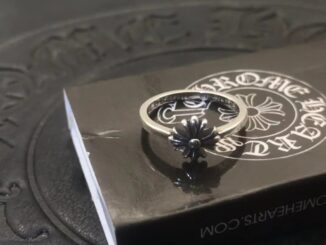 CHROME HEARTS  แหวนเงิน เกรด 925 จี้รูปหัวใจ และดอกไม้ ขนาดเล็ก สไตล์ฮิปฮอป