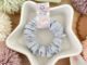 Scrunchie • Petite • Gingham (pale blue)