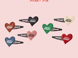 (พร้อมส่งในไทย) กิ๊ฟติดผม Emis heart pin 1คู่ 2ชิ้น