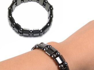 [BestBuyshop] ใหม่ พร้อมส่ง สร้อยข้อมือหินแม่เหล็ก ทรงกลม ลดน้ําหนัก สีดํา สําหรับบําบัดสุขภาพ