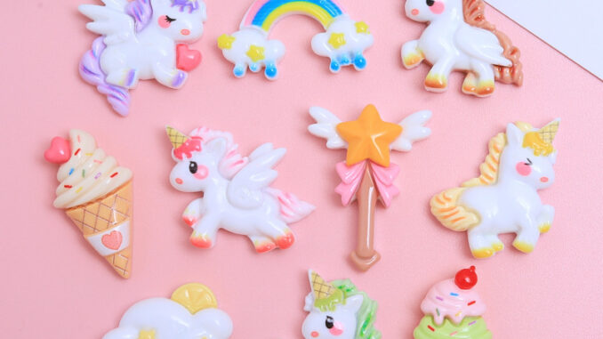 จี้เรซิ่น รูปไดโนเสาร์น่ารัก DIY 10 ชิ้น