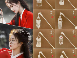 กิ๊บติดผม ประดับพู่ สีเงิน สไตล์จีนโบราณ ระดับไฮเอนด์
