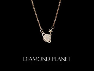 REGAL✨ดูแพง หรูหราเหมือนทองจริง Diamond Planet สร้อยคอ ไม่ลอกไม่ดำ สร้อยคอเพชร สร้อยคอแฟชั่นผู้หญิง สไตล์เรียบหรูดูแพง