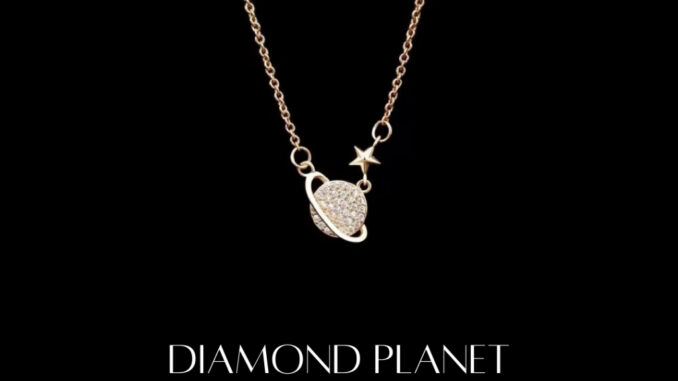 REGAL✨ดูแพง หรูหราเหมือนทองจริง Diamond Planet สร้อยคอ ไม่ลอกไม่ดำ สร้อยคอเพชร สร้อยคอแฟชั่นผู้หญิง สไตล์เรียบหรูดูแพง