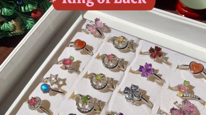 Ring of Luck แหวนหิน เสริมดวง แบบปรับได้ มูแบบน่ารัก❣️