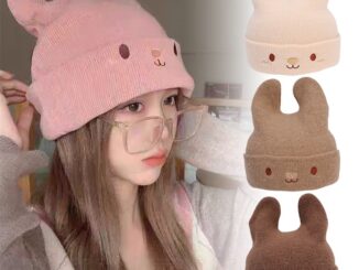 หมวกกันหนาวน่ารัก / ผู้หญิงการ์ตูนแมวหูหมวก / หมวกถักฤดูหนาวสำหรับผู้ใหญ่ /