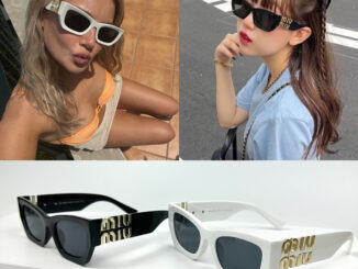 [ ] แว่นกันแดดมิวมิว  ทรงฮิต ปั๊มเป๊ะทุกจุด งานสวยมากกก เลนส์ UV400