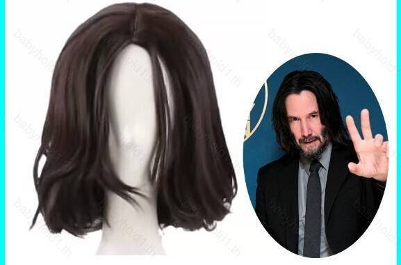 วิกผมสั้น คอสเพลย์ John Wick Chapter 4 John Wick สีน้ําตาล สีดํา สําหรับปาร์ตี้ฮาโลวีน