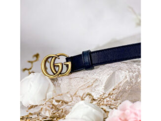 Chong Shop เข็มขัดผู้หญิง หนังวัวแท้ งานแบรนด์ (GG belt) Hiend อะไหล่ทองชุปK เกรดพรีเมี่ยม พร้อมส่ง อุปกรณ์ครบ