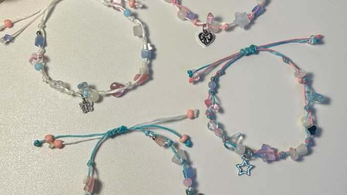 กำไลเชือกเทียน สี pastel   | กำไลหินธรรมชาติ