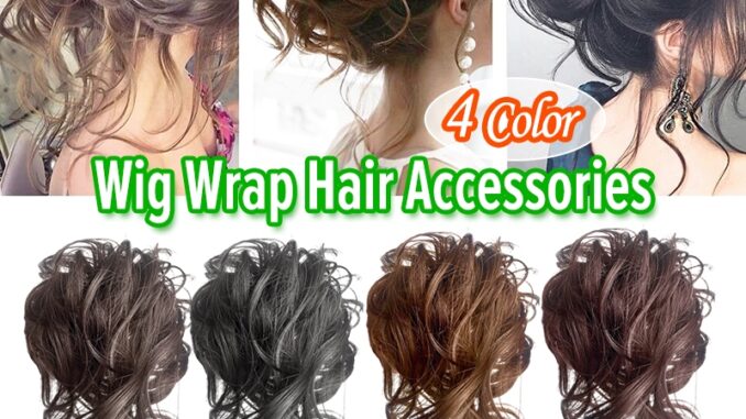 มวยผมสังเคราะห์ธรรมชาติ ผมหยิก ผมโดนัท สีดํา สีน้ำตาล สําหรับผู้หญิง