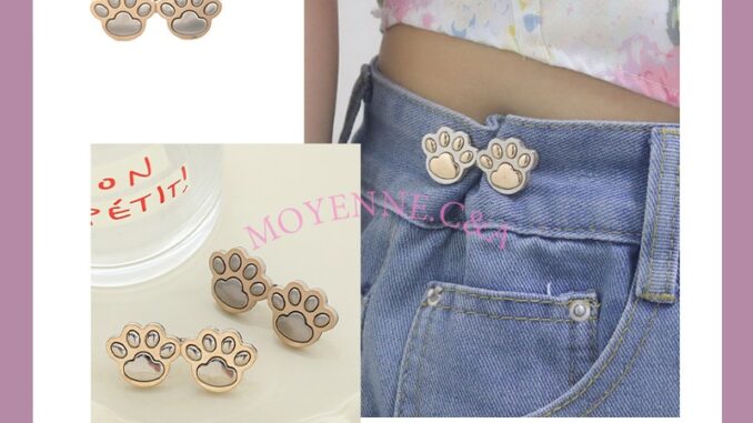 [พร้อมส่งจากไทย] หัวเข็มขัดปรับเอว สไตล์เรียบง่าย กรงเล็บลูกแมว ง่ายต่อการปรับกางเกง มีหลายสีให้เลือก