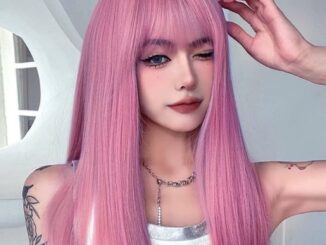 วิกผมยาวตรง 70 ซม. สีเบจ สีม่วง สีชมพู สไตล์เกาหลี คอสเพลย์สังเคราะห์ สําหรับผู้หญิง ผู้ชาย ปาร์ตี้