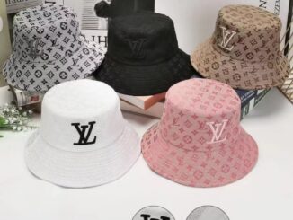 LV_หลุยส์ วิตตอง หมวกบักเก็ต หมวกชาวประมง สไตล์วินเทจ คลาสสิก หรูหรา สําหรับผู้ชาย และผู้หญิง 713
